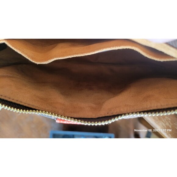 Coach Brown/Mango Signature Jacquard Lonnie Shoulder Bag/Xbody (C8306) - Picture 11 of 16